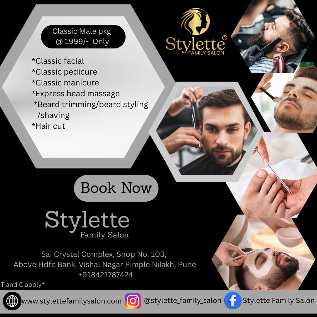 Classic Male Grooming Package @ ₹1999 – Look Sharp, Feel Refreshed!